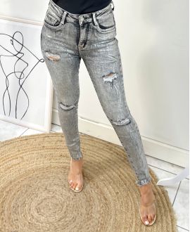 PACK 11 JEANS GRIS METALISE AH569