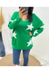 JUMPER "COMFY" STAR AW405 GREEN