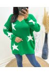 JUMPER "COMFY" STAR AW405 GREEN