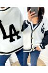 CHALECO COLLEGE SPIRIT "LA" BLANCO FW585