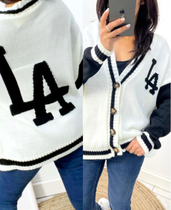 CHALECO COLLEGE SPIRIT "LA" BLANCO FW585