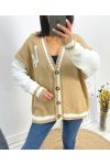 GILET ESPRIT COLLEGE "LA" AH585 CAMEL