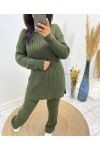 "COMFY" SWEATER SET + MATCHING PANTS AW574 KHAKI