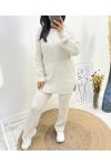 "COMFY" SWEATER SET + MATCHING PANTS AW574 BEIGE