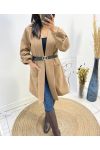 FREE JACKET + BELT AW588 CAMEL