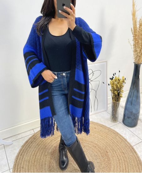 PONCHO "COUP DE COEUR" FLECOS AW591 AZUL REAL