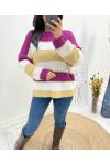 LUREX MULTICOLOR SWEATER AH634 PLUM