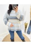 LUREX MULTICOLOR SWEATER AH634 LIGHT GREY