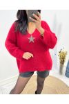 ULTRA SOFT SWEATER STAR AW627 RED