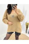 MAGLIONE ULTRA SOFT STAR AH627 CAMEL