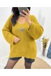 ULTRA SOFT PULLOVER ETOILE AW627 MUSTARD