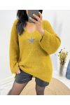 ULTRA SOFT PULLOVER ETOILE AW627 MUSTARD