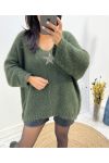 ULTRA-SOFT STAR SWEATER AW627 KHAKI