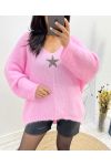 ULTRA SOFT STAR SWEATER AW627 PINK