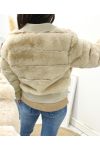 PACK 3 CHAQUETAS PERFECTO PIEL Y POLIPIEL S-M-L AH701 BEIGE