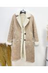 PACK 3 LONG COATS S-M-L AW702 BEIGE