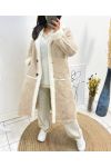 PACK 3 LONG COATS S-M-L AW702 BEIGE