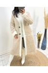 PACK 3 LONG COATS S-M-L AW702 BEIGE