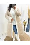 PACK 3 LONG COATS S-M-L AW702 BEIGE