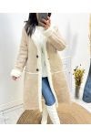 PACK 3 LONG COATS S-M-L AW702 BEIGE