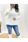 PERLENPULLOVER AH657 WEISS