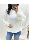 PERLENPULLOVER AH657 WEISS