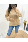 PERLENPULLOVER AH657 CAMEL