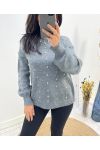 MAGLIONE PERLATO AH657 GRIGIO