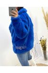 CAPPOTTO MOUMOUTE AH705 BLU REALE