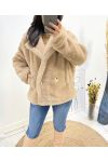 CHAQUETA MOUMOUTE AH705 BEIGE