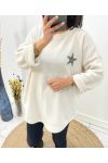 FLUWELEN SWEATSHIRT ETOILE AW610 BEIGE