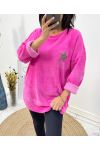 FLUWELEN SWEATSHIRT ETOILE AW610 FUSHIA