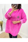 WELUROWA BLUZA ETOILE AW610 FUSHIA