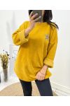 VELVET SWEATSHIRT ETOILE AW610 MUSTARD