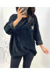 SAMT-SWEATSHIRT ETOILE AW610 SCHWARZ