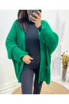 2-POCKET KNITTED VESTS GREEN AW673