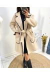 AW780 BEIGE EMBRODERIE COATS