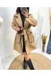 AW780 CAMEL EMBROIDERED COATS