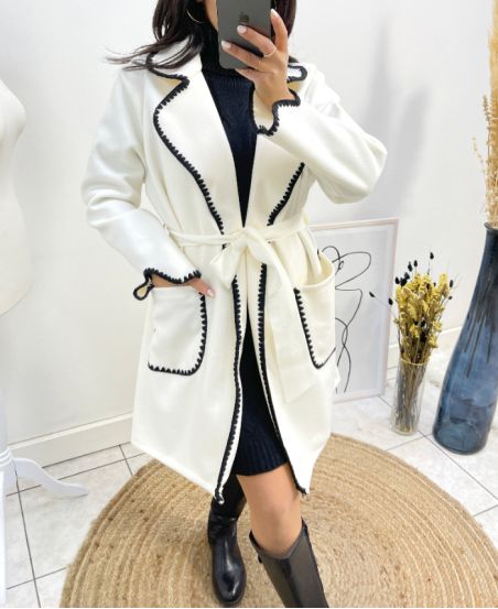 WHITE AW780 EMBROIDERY COATS