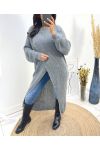 LONG DRAPE SWEATER AH763 GREY