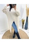 LONG DRAPE SWEATER AW763 BEIGE