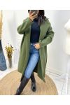 FW800 KHAKI 2-POCKET LONG COAT