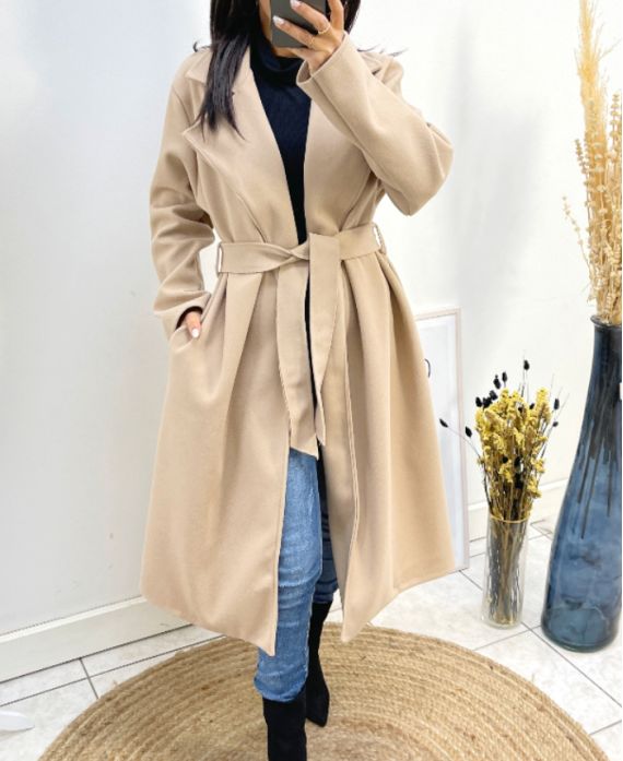 CAPPOTTO LUNGO 2 TASCHE AW800 BEIGE