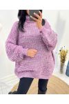 MAXI SWEATER CHINA AH830 PLUM