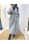 LONG TRENCH COAT AW839 GREY