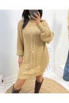 CAMEL DRESS SWEATER AH847