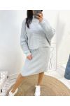 DRESS + SWEATER SET AW834 GREY