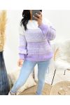 PULLOVER FARBE LUREX AH879 LILAC