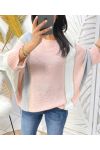 LUREX STRIPE PULLOVER PE948 PINK