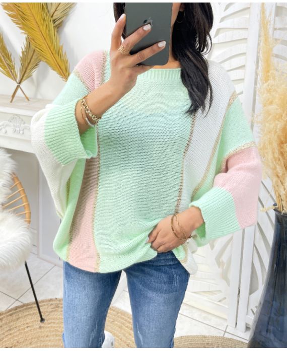 LUREX STREEP TRUI PE948 PASTEL GROEN